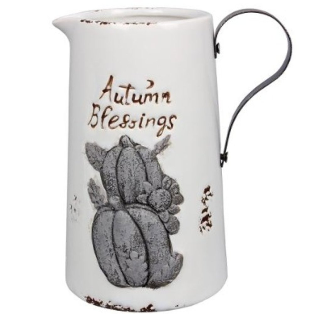 Autumn Blessings Ceramic Pitcher - BRAND NEW